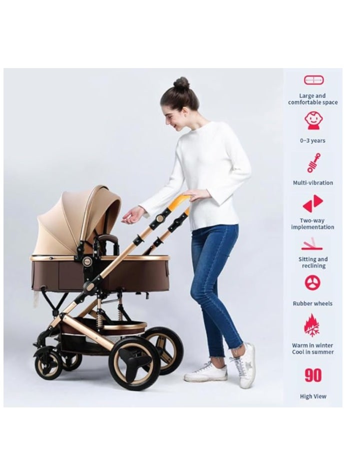 Baby Stroller High View With Shock Absorption System
