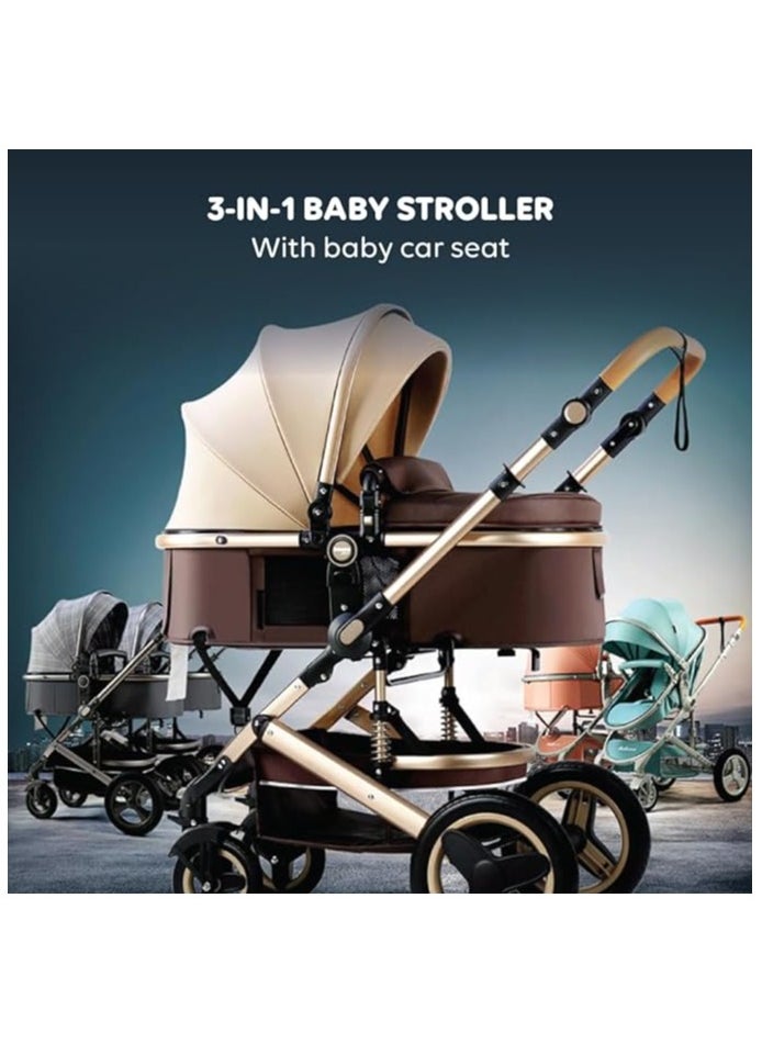 Baby Stroller High View With Shock Absorption System