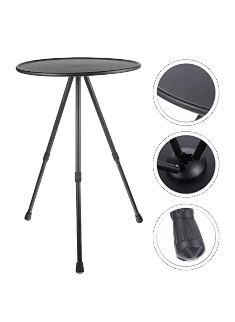 Aluminum Alloy Folding Small Round Table, Portable Lifting Table, Camping/Camping/Go on Road Trip Equipment, Table Outdoor Supplies