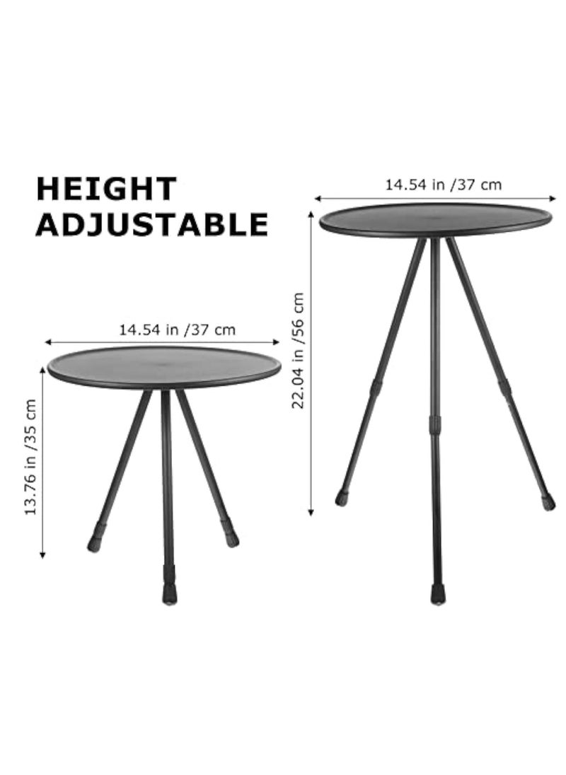 Aluminum Alloy Folding Small Round Table, Portable Lifting Table, Camping/Camping/Go on Road Trip Equipment, Table Outdoor Supplies