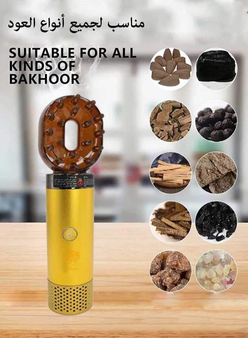 New USB Rechargeable Comb Electric Bakhoor Luxury Incense Burner