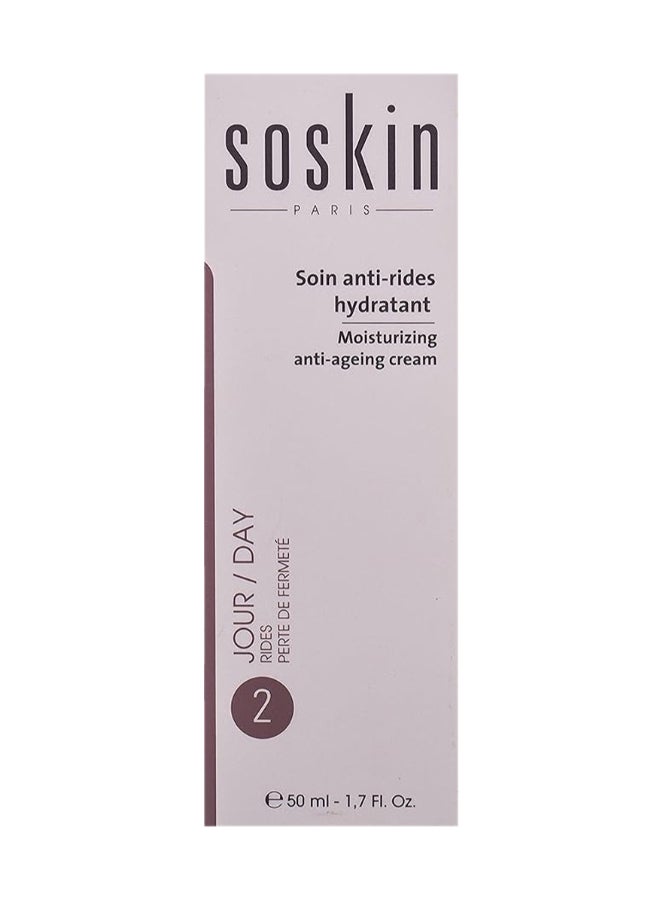 Soskin Paris Moisturizing Anti-Ageing Cream, Day Cream For Firmness And Wrinkle Reduction 50ml