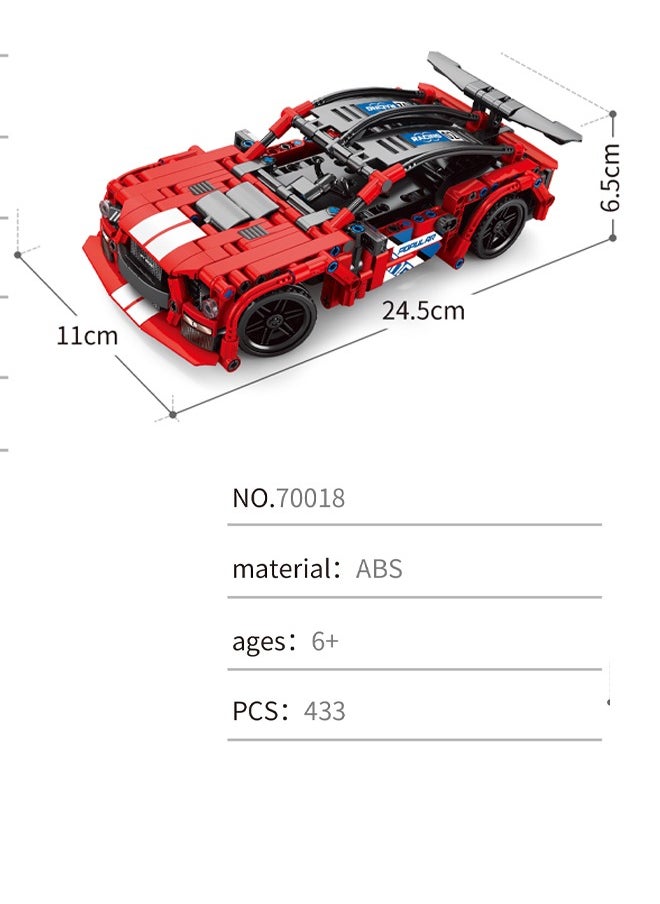 1:16 Sports Car  Building Blocks Set , Gift Toy for Boys and Girls 6+ Years Old, Kids Learning and Education