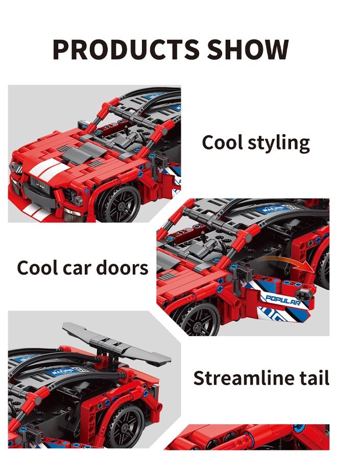 1:16 Sports Car  Building Blocks Set , Gift Toy for Boys and Girls 6+ Years Old, Kids Learning and Education