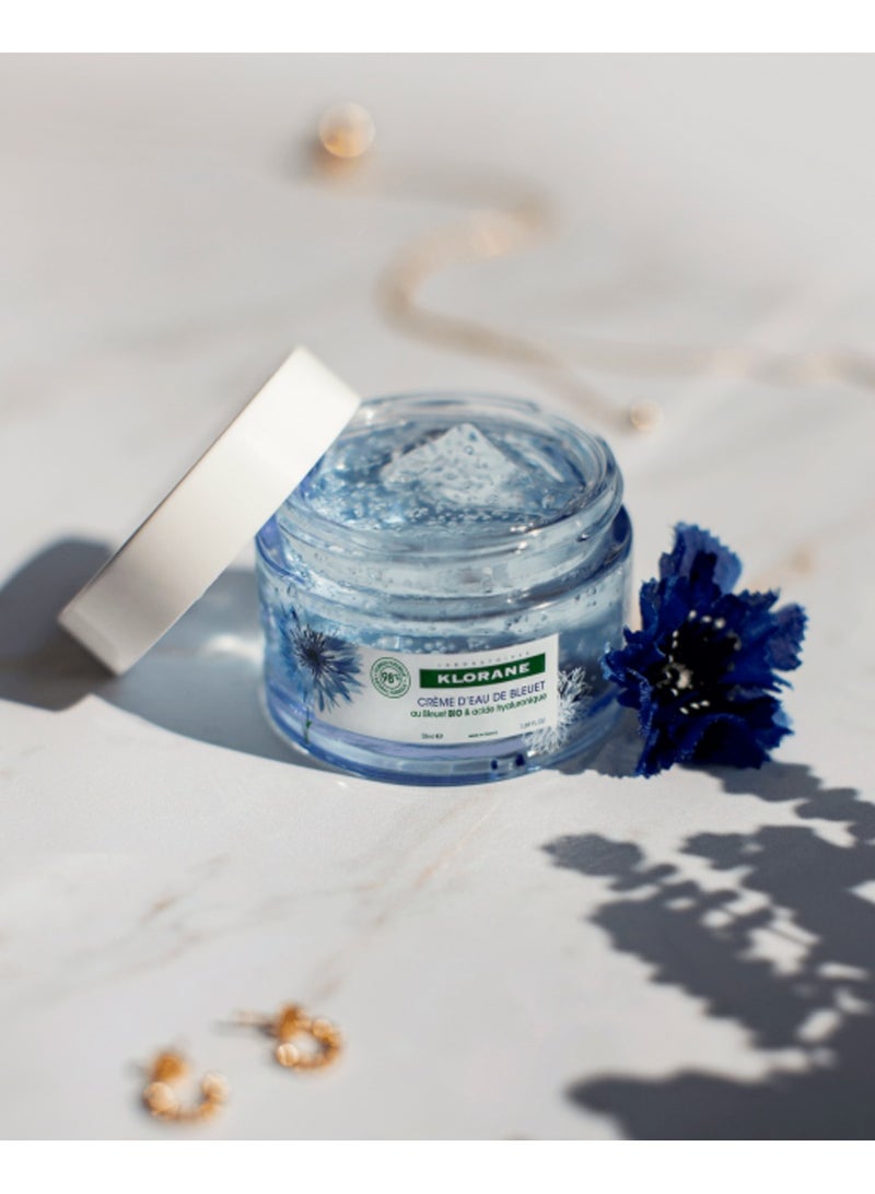 Cornflower Water Cream with Organic Cornflower
