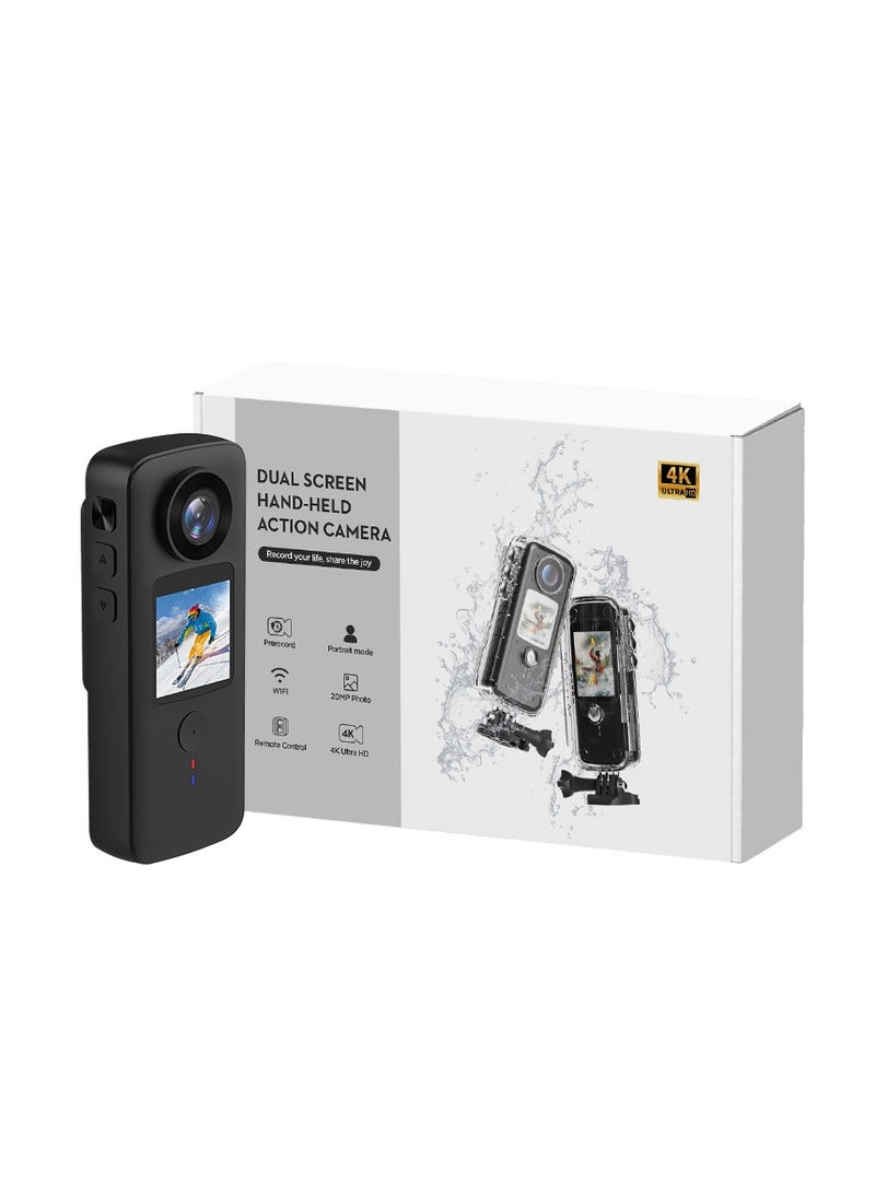 New 4K30 Student Camera, Vlog Recorder, Outdoor Anti-Shake, HD Digital Handheld Camera for Riding