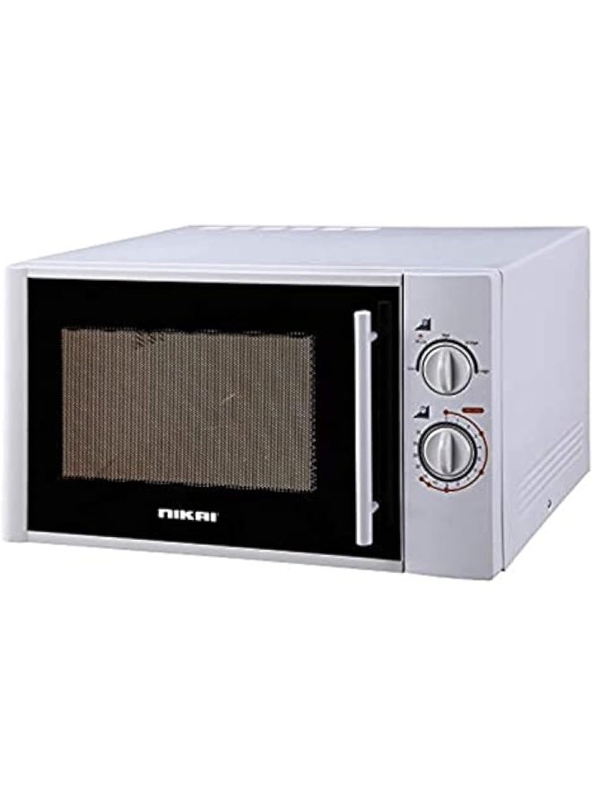 Microwave Oven, Manual Control, 5 Power Levels, 0-35 Mins Timer, Defrost Setting, Cooking End Signal, Pull Handle Door 30 L 900 W NMO3010M White