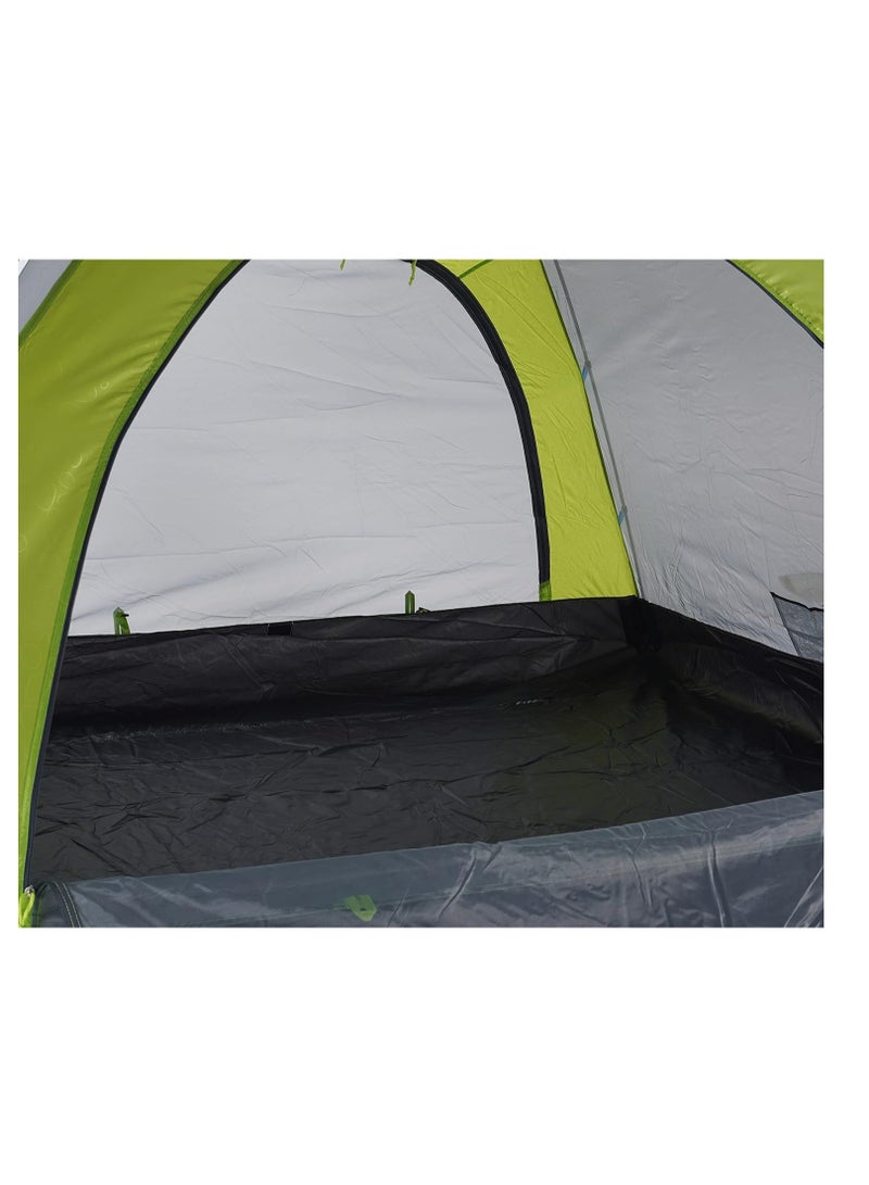 P-Series Aluminum Pole Tent 4 Man | 210T65D Embossed Design, Lightweight & Durable for Camping & Hiking,Travel Tent