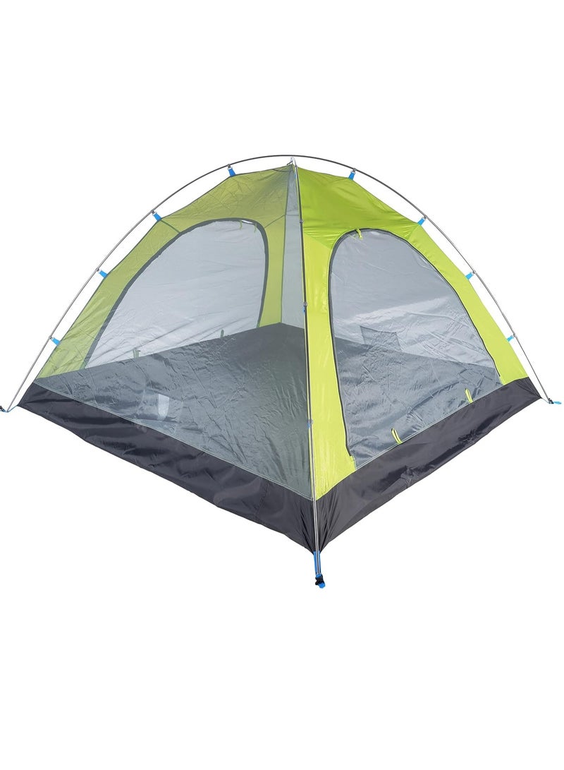 P-Series Aluminum Pole Tent 4 Man | 210T65D Embossed Design, Lightweight & Durable for Camping & Hiking,Travel Tent