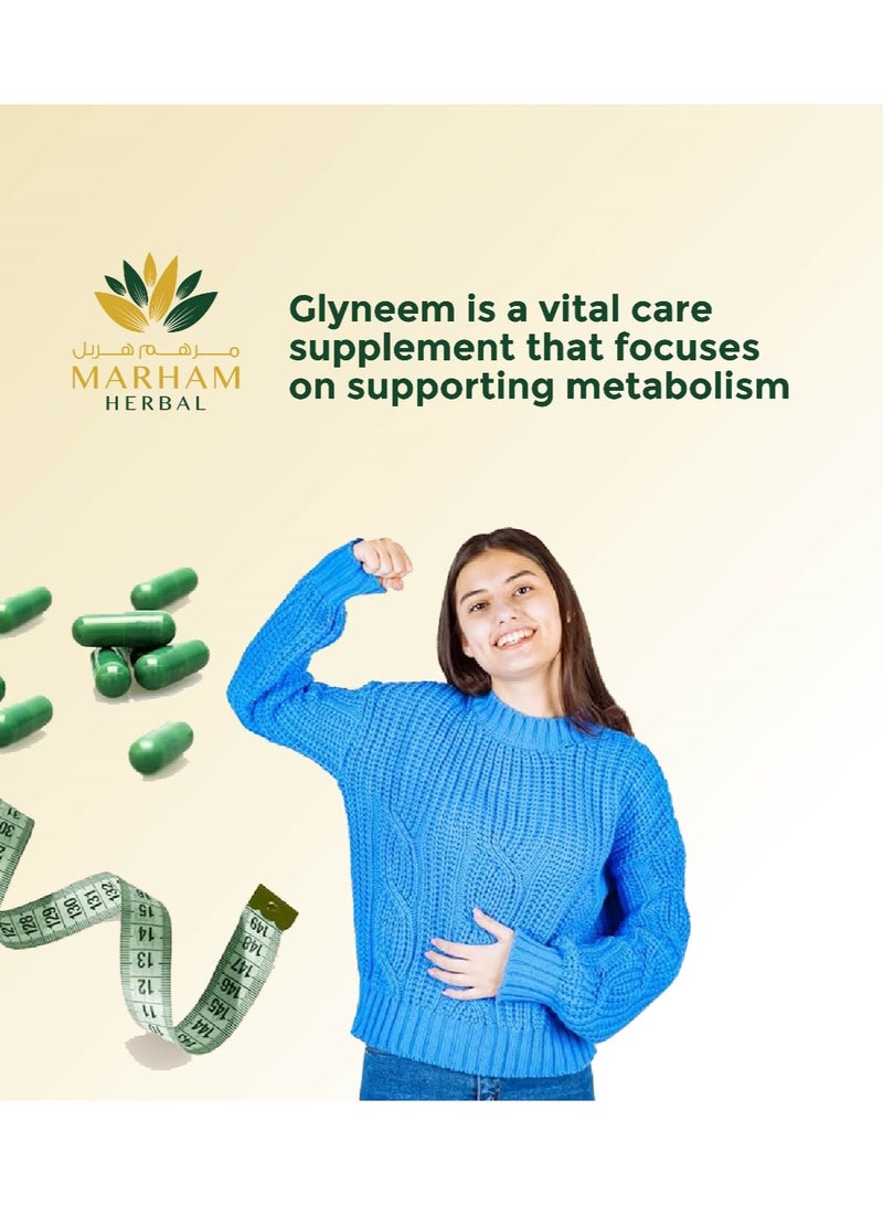 Glyneem Capsule: Vital Care Supplement to Supports Metabolism & Diabetic Support Formula | 60 Tablets