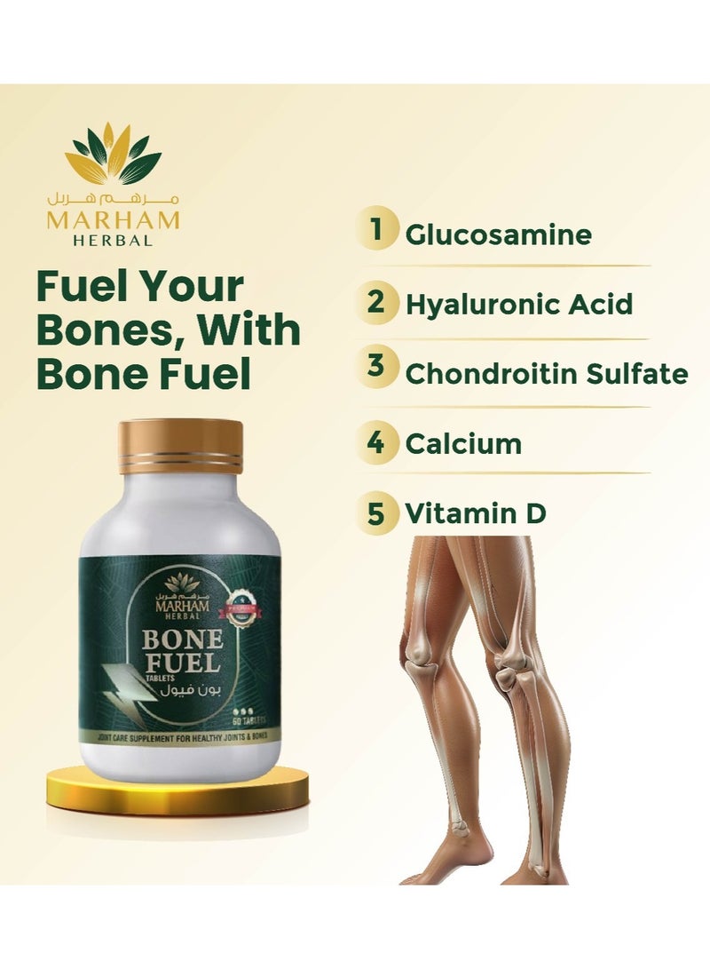 Bone Fuel Tablet: Joint Care Supplement for Healthy Joints and Bones | Optimize Bone Health and Joint Comfort with Bone Fuel: Premium Formula for Joint Support, Flexibility, and Mobility (60 Tablets)