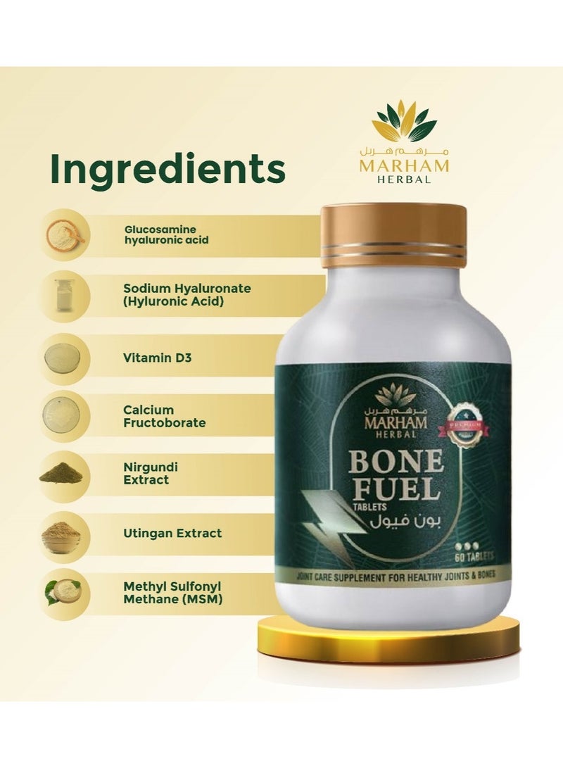 Bone Fuel Tablet: Joint Care Supplement for Healthy Joints and Bones | Optimize Bone Health and Joint Comfort with Bone Fuel: Premium Formula for Joint Support, Flexibility, and Mobility (60 Tablets)