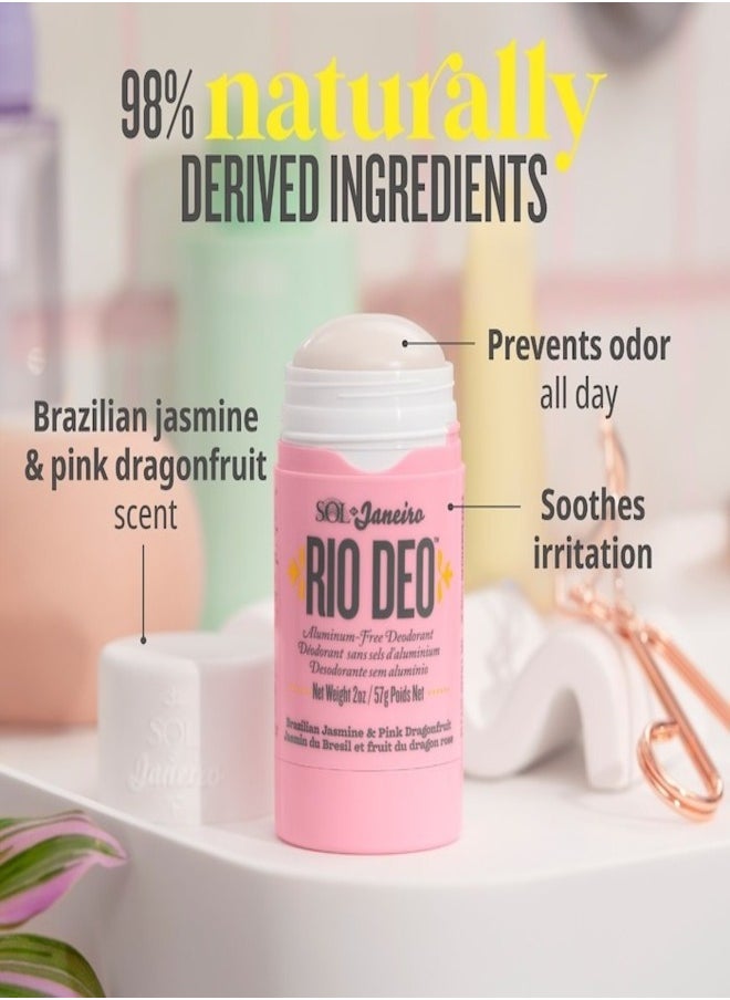 Sol de Janeiro Rio Deo Aluminum-Free Deodorant - Cheirosa 68 Fragrance, 24-Hour Odor Protection, Vegan, Skin-Friendly for Sensitive Skin (57g)