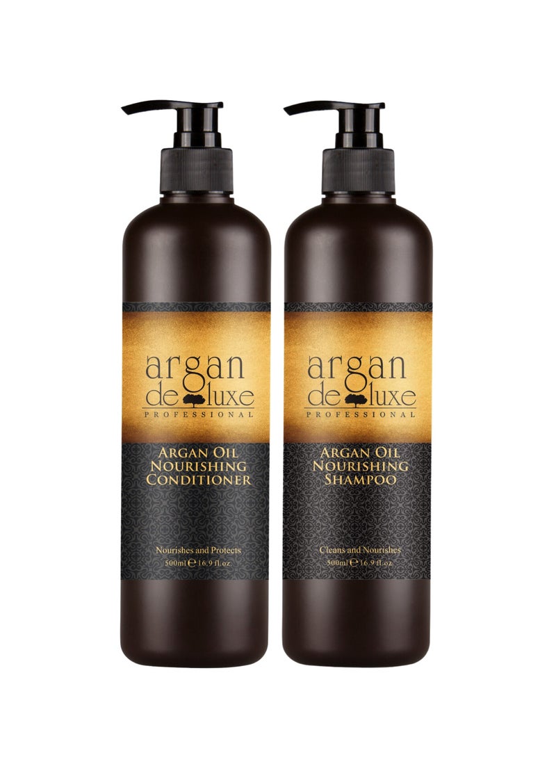 Argan De Luxe Shampoo & Conditioner Set 500ml