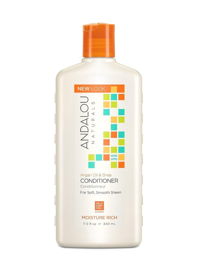 Andalou Naturals Argan Oil & Shea Conditioner, For Soft, Smooth Sheen, Moisture Rich Argan Oil & Shea 340ml