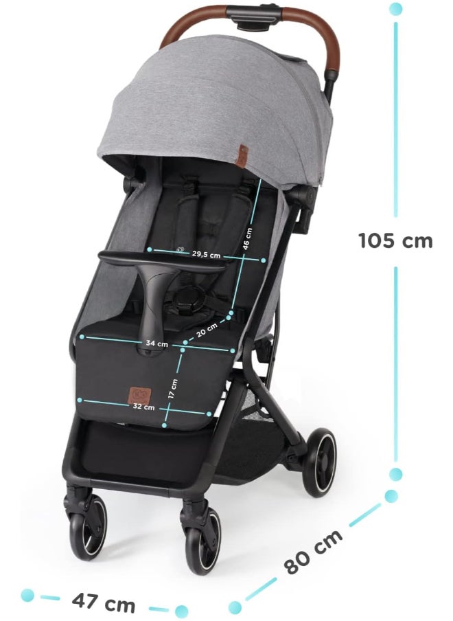 Nubi Stroller Pink, Lightweight, Compact, One - Click Fold, With Cup Holder And Five - Point Safety Harness
