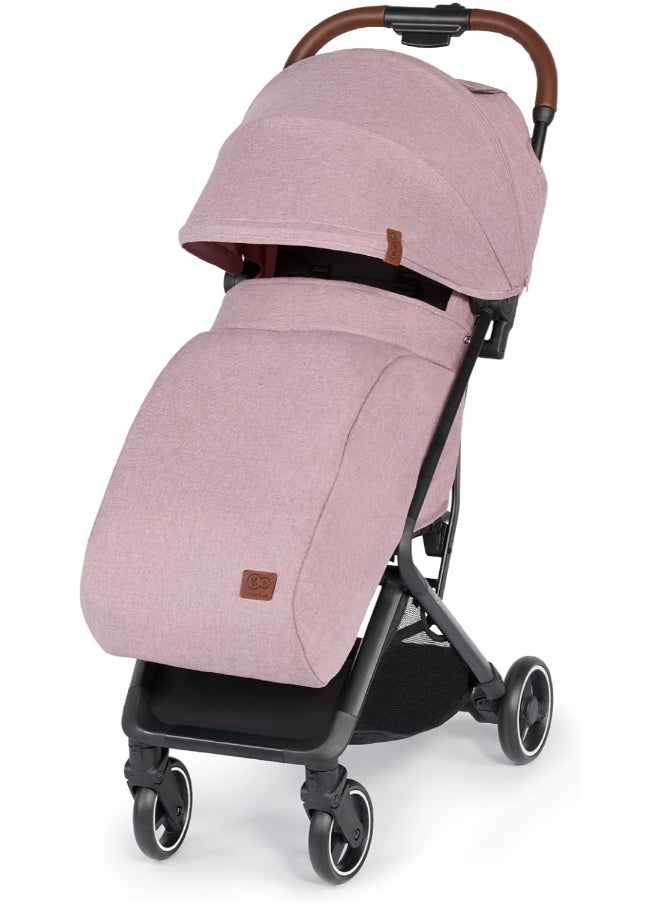 Nubi Stroller Pink, Lightweight, Compact, One - Click Fold, With Cup Holder And Five - Point Safety Harness