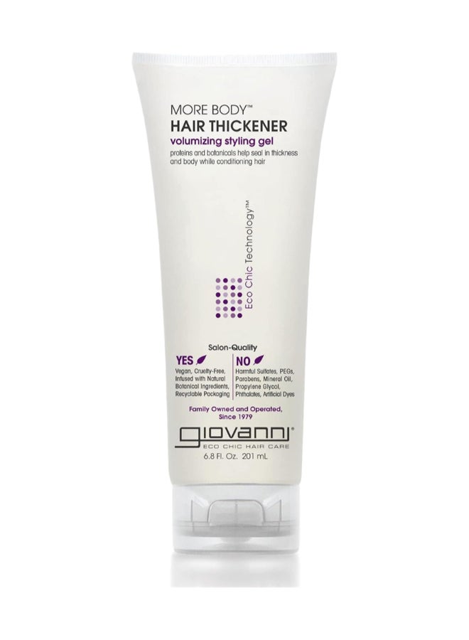 Giovanni More Body Hair Thickener, Volumizing Styling Gel, Infused With Natural Botanical Ingredients 201ml