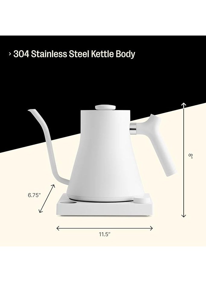 Stagg EKG Electric Coffee Kettle 900ml 1200W, Matte White
