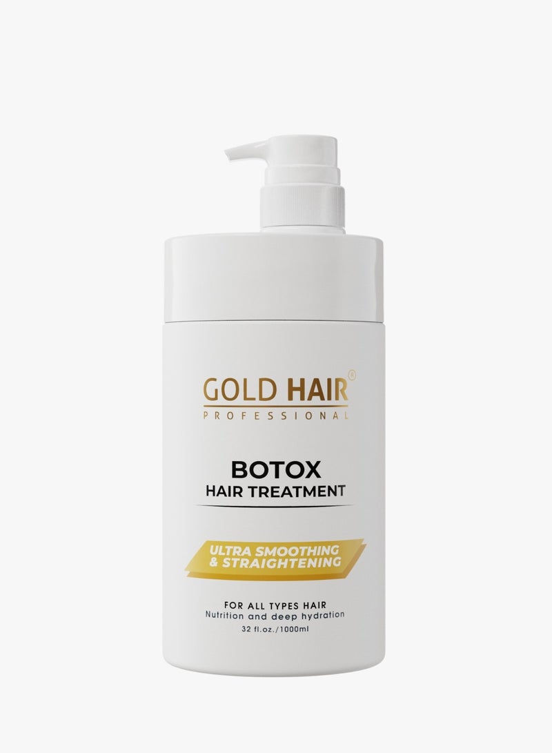 GOLD HAIR Professional Botox Hair Ultra Smoothing and Straightening Treatment 1000ML