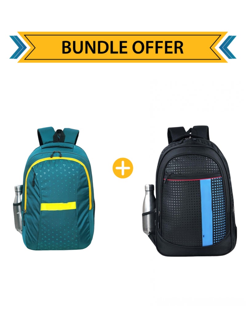 Bundle Offer Travel Backpack Large Capacity Laptop Backpack for Men and Women | Water-Resistant School Bag with Adjustable Shoulder Straps | Business, College, Hiking, and Travel Bag