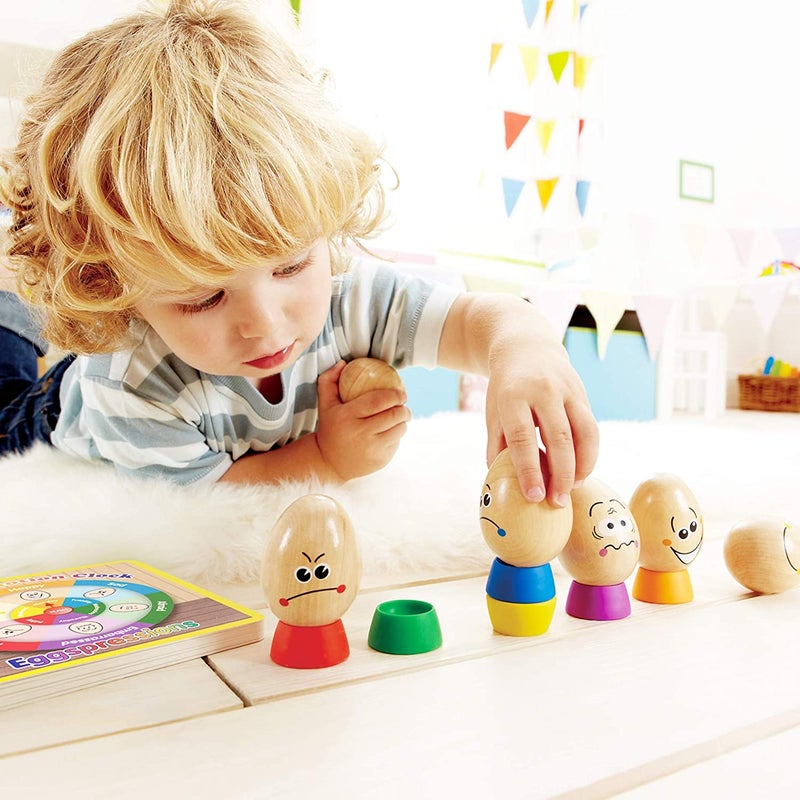 Eggspressions Wooden Learning Toy With Illustrative Book