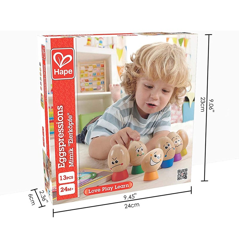 Eggspressions Wooden Learning Toy With Illustrative Book