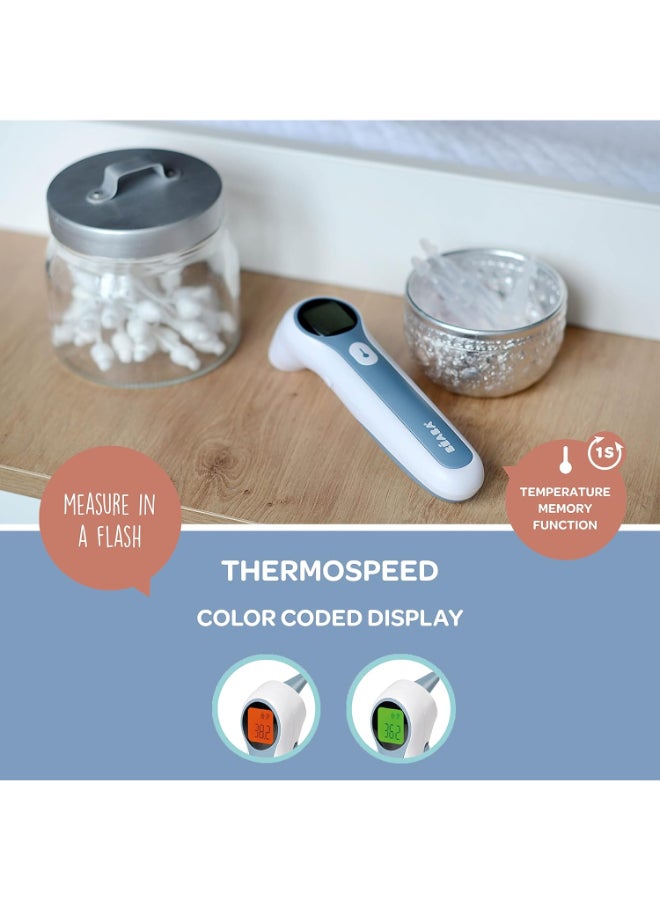 Infrared Thermometer For Adults, Childrens And Baby3 In 1 Forehead, Ear And Environment Mode Digital Super Fast Contactless Temperature Gun Thermospeed
