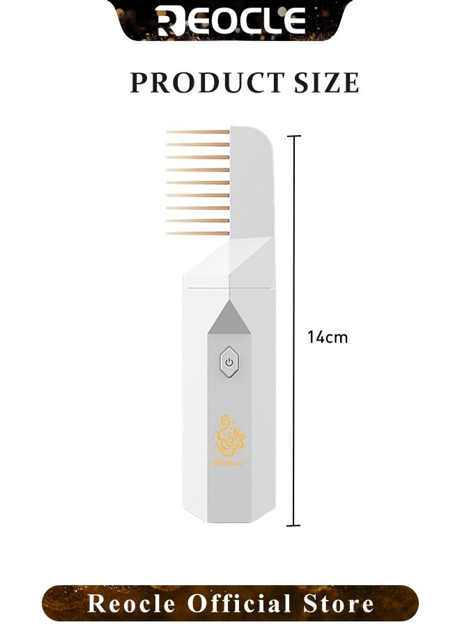 Electric Comb Incense Portable Comb Replaces Comb Head Rechargeable Incense Sticks with Replaces Comb Head Unique & Creative Gift for Girls & Women