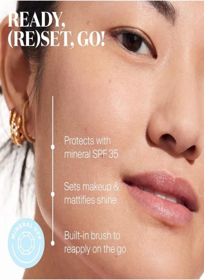 Supergoop! (Re)setting 100% Mineral Sunscreen Powder SPF 30 (4.25g) – Mattifying, Translucent Loose Powder for On-the-Go Broad-Spectrum UV Protection and Shine Control
