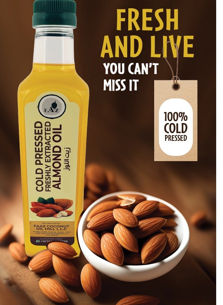 Cold Pressed Freshly Extracted Almond Oil
