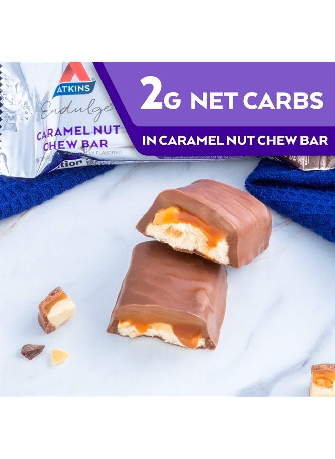 Endulge, Caramel Nut Chew Bar, 10 Bars, 1.2 oz (34 g) Each