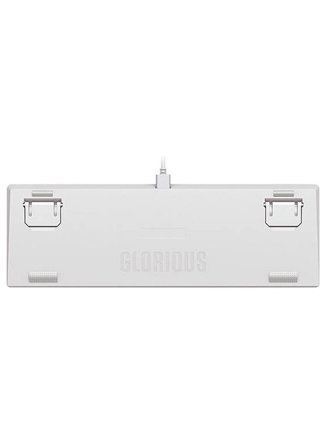 GMMK 2 Pre-Built Modular Mechanical Keyboard, ABS Doubleshot Keycaps, 65% Layout, 67 Keys, Fox Linear Switch, USB-C Interface, 5-Pin Hotswap Support, White | GLO-GMMK2-65-FOX-W