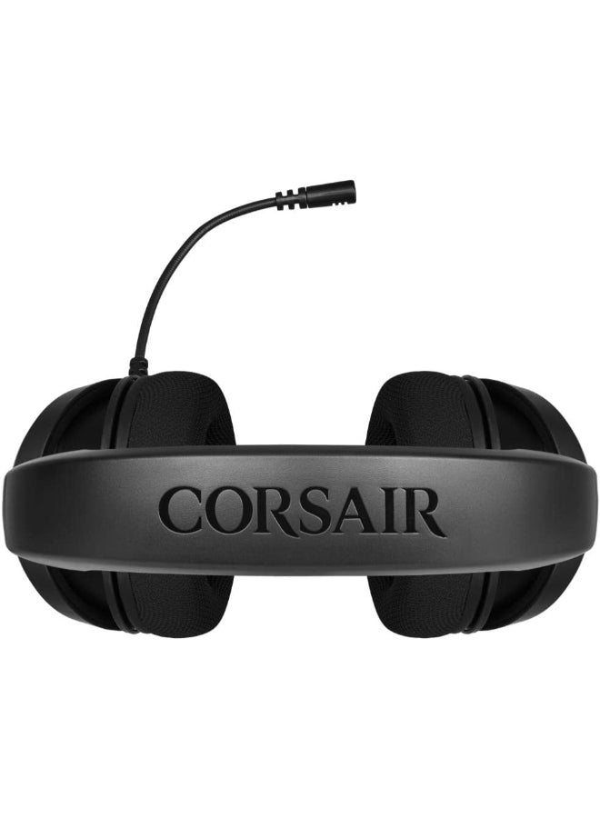 Corsair HS35 - Stereo Gaming Headset - Memory Foam Earcups - Works with PC, Mac, Xbox Series X/ S, Xbox One, PS5, PS4, Nintendo Switch, iOS and Android - Carbon Black