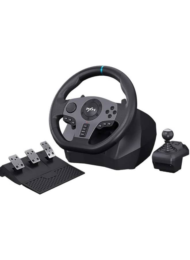 Steering Wheel PS4 Gaming Racing Wheel, PXN V9 Driving Wheel Volante PC 270/900 Degree Vibration and Shifter with Pedals for PC,PS4,Xbox One, Nintendo Switch,PS3,Xbox Series S/X