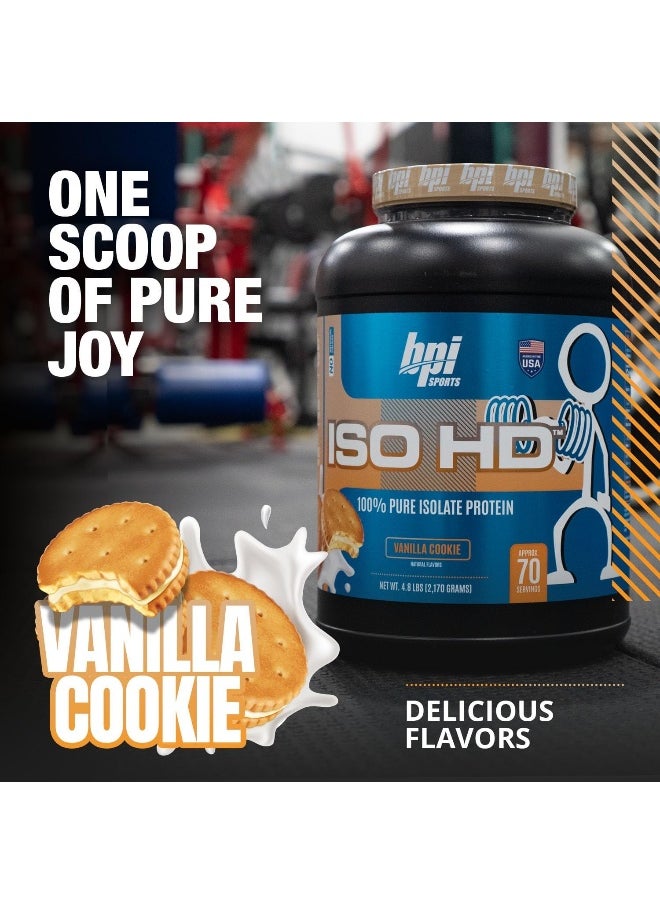 ISO HD 100% Pure Isolate Protein Vanilla Cookie 4.8LBS