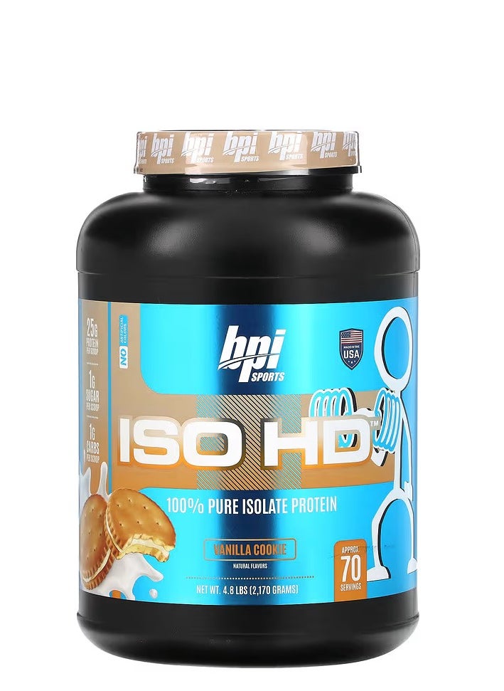 ISO HD 100% Pure Isolate Protein Vanilla Cookie 4.8LBS