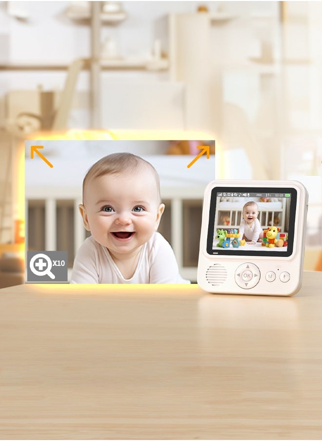 2.8 inch 720P HD babysitting wireless camera with night temperature use baby monitor night vision infrared