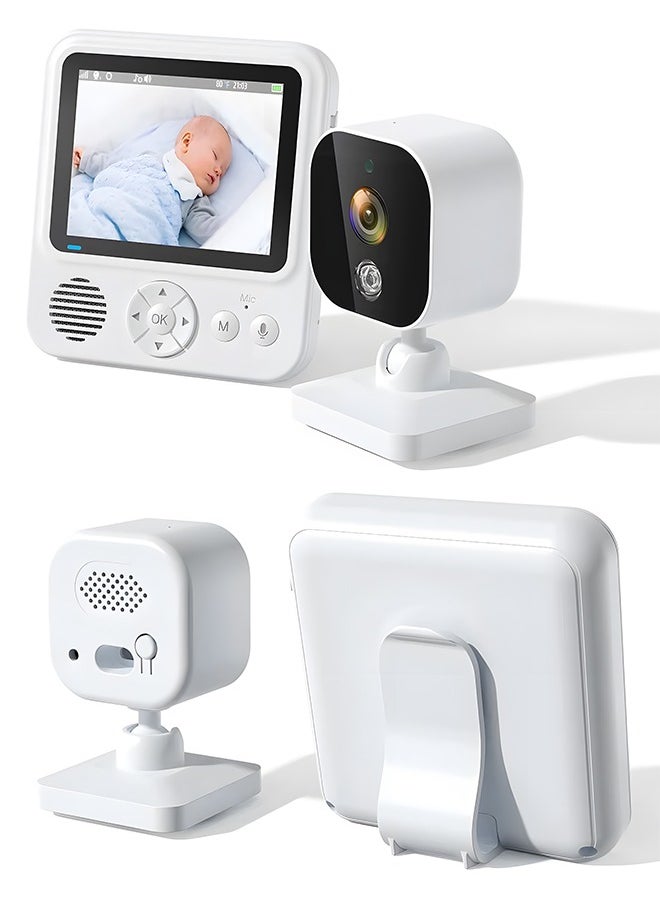 2.8 inch 720P HD babysitting wireless camera with night temperature use baby monitor night vision infrared