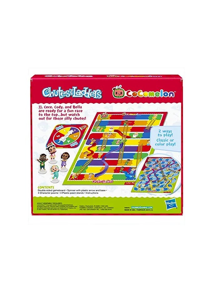 Hasbro Gaming Chutes and Ladders: CoComelon Edition Board Game | Fun Family Game for Kids Ages 3 and Up | Classic Educational Gameplay