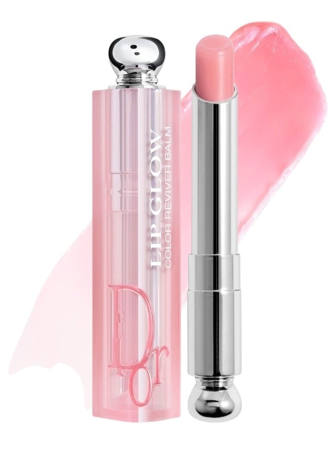 Dior Addict Lip Glow Balm - Shade 001 Pink 3.2g | Hydrating Lip Balm with Color Reviver Technology