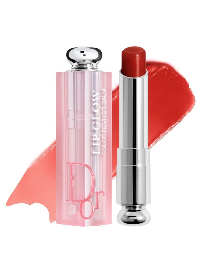 Dior Addict Lip Glow Balm - Shade 108 Dior 8, 3.2g | Hydrating Lip Balm with Color Reviver Technology