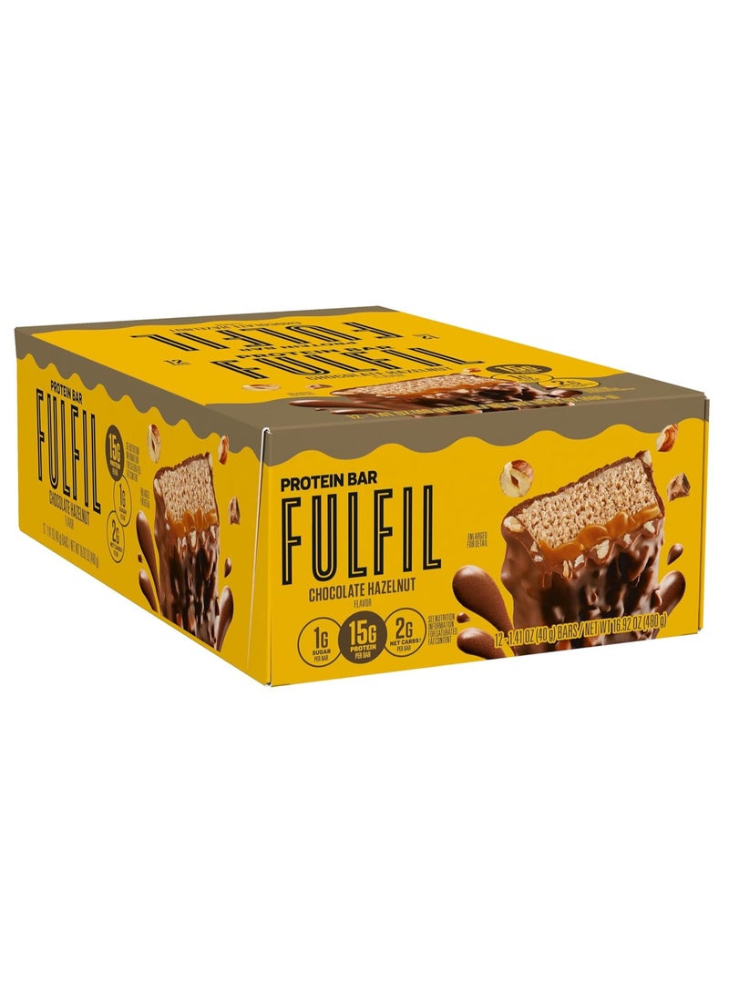 Protein Bars FULFIL Chocolate Hazelnut 12 Bars, Each 40g