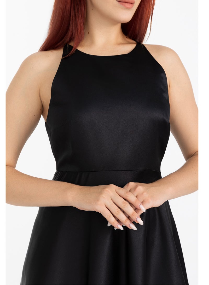 Black Mini halter Dress