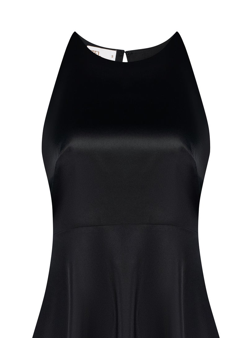 Black Mini halter Dress