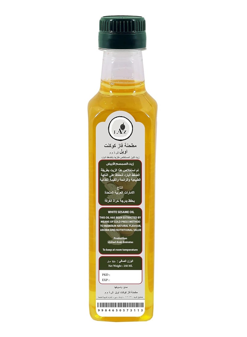 Faaz Cold Pressed Freshly Extracted White Sesame Oil