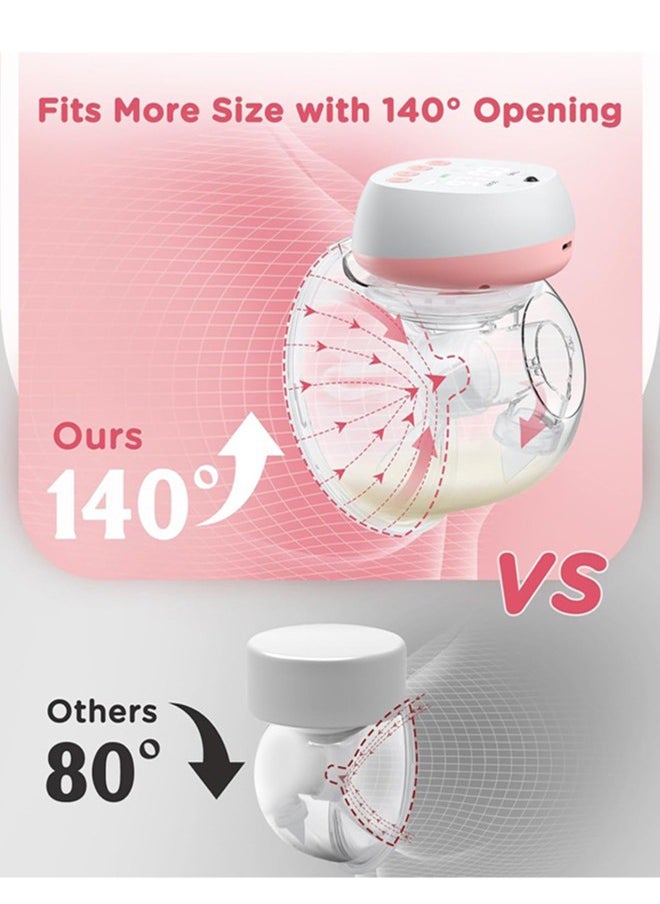 Breast Pumps Painless Low Noise Hands Free Wearable Electric Breast Pump With 12 Levels And 3 Modes And Remote Control