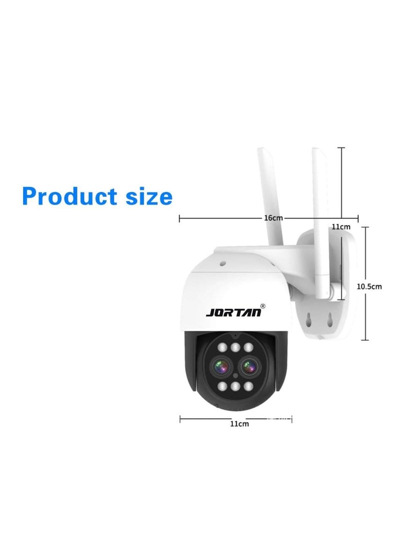 6MP Wi-Fi PTZ Camera, 8X Zoom, Motion Detection, Motion Tracking, Full Color Night Vision, Two Way Audio, IP66 Waterproof, Motion Alarm, 24/7 Recording, PTZ Control Wi-Fi Camera