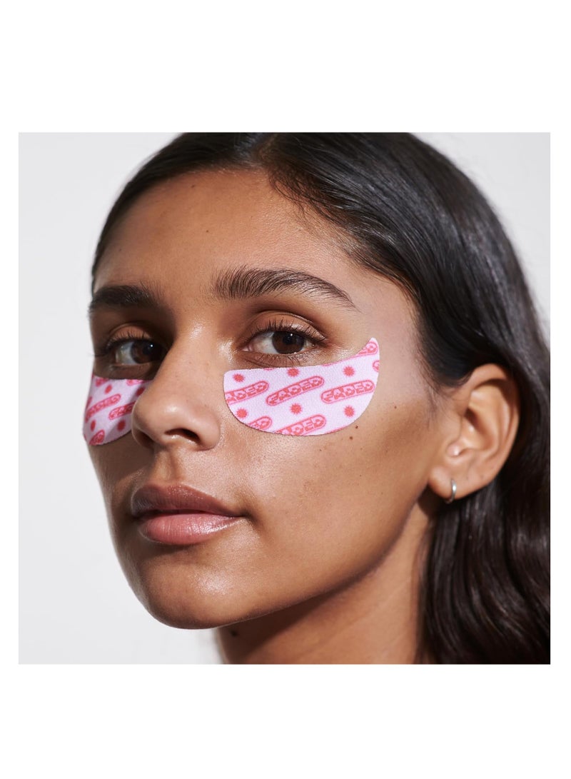 Topicals Faded Brightening Under Eye Masks | Patches to Depuff, Hydrate, Brighten and Cool | Reduce Dark Circles and Fine Lines | Contains Kojic Acid, Caffeine and Niacinamide (Set of 6) - Packaging may vary