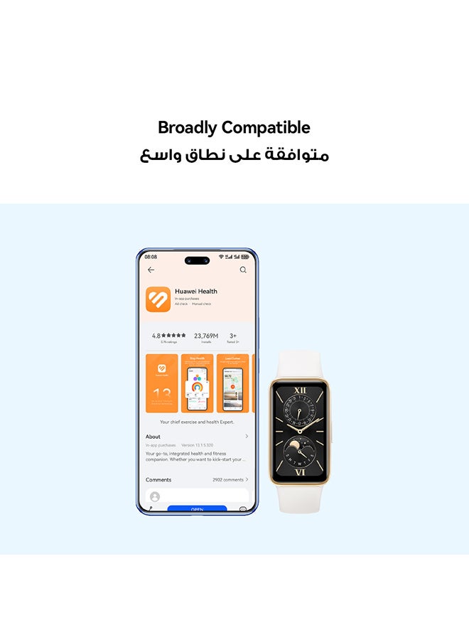 140 mAh Band 9 Smartwatch With Sleep Tracking And Health Fitness Tracker White